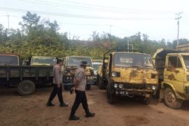 Polres Bungo-Jambi sita tujuh kendaraan pelangsir BBM ilegal