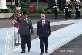Presiden Prabowo terima kunjungan Raja Yordania di Istana Merdeka