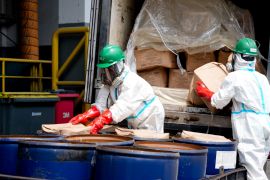 Indonesia Quarantine destroys Cs-137-tainted shrimp for safety