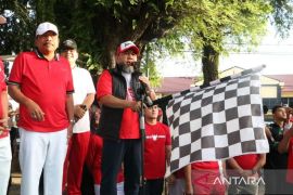 Kemenkum Bengkulu ikuti Jalan Sehat Merah Putih, Fun Bike dan Senam Sehat peringatan HUT ke - 57 Provinsi Bengkulu