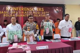 Polda Sumsel amankan 1.178 pelaku  kejahatan selama Operasi Sikat Musi