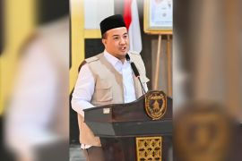 Bupati Lamandau jelaskan perkembangan pembangunan kembali masjid agung