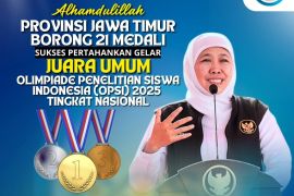 Khofifah bangga Jatim pertahankan juara umum OPSI 2025