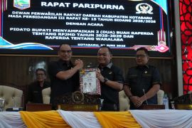 DPRD Kotabaru paripurnakan satu buah Raperda tentang RPJMD