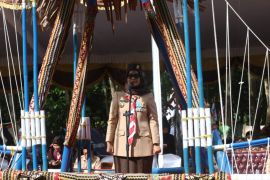 Bupati Lamtim pimpin apel penutupan kegiatan Pramuka Kwartir Ranting Labuhan Ratu