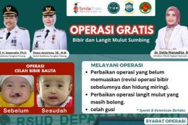RSUD Depati Hamzah gelar operasi bibir sumbing gratis dukung program 100 hari Wali Kota