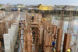 Pembangunan Kampung Nelayan Merah Putih di Batam capai 45%