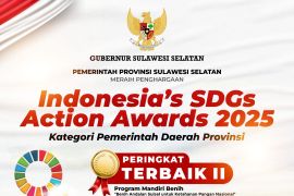 Pemprov Sulsel raih SDGs Action Awards 2025 lewat program Mandiri Benih