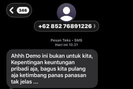 Pesan berantai bernada provokasi beredar saat demo di Kejati Riau