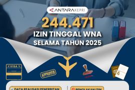 244.471 Izin Tinggal WNA Selama Tahun 2025