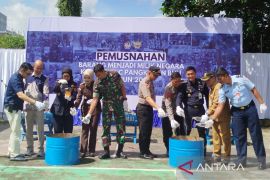 Bea Cukai Pangkalan Bun musnahkan barang ilegal hasil sitaan