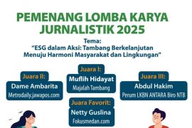 Wartawan ANTARA NTB meraih juara 3 Lomba Jurnalistik Agincourt Resources
