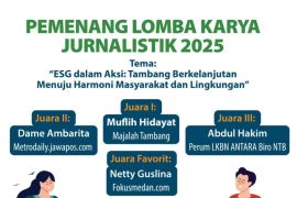 Wartawan ANTARA NTB raih juara 3 lomba Jurnalistik Agincourt Resources 2025