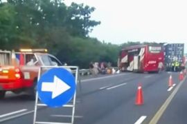 Empat kendaraan terlibat kecelakaan beruntun di Tol Cipali KM 73+200 arah Jakarta