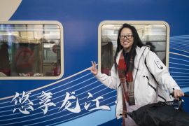 Kereta wisata bertema es dan salju diluncurkan di Heilongjiang