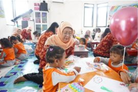 "DWP Mengajar" Kemenkum Jateng di PAUD Mutiara Bugangan