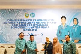 TP PKK Sumut sosialisasikan IVA test dan eerahkan bantuan di Asahan
