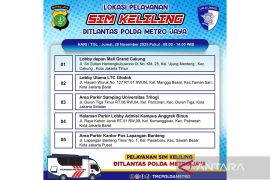 Layanan SIM Keliling tersedia di lima lokasi Jakarta pada Jumat