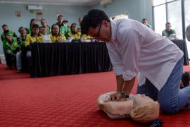 Eka Hospital bersama ANTARA bekali pengemudi ojol kemampuan BHD