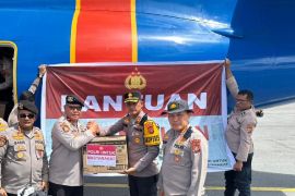 Polda Sumut terima bantuan logistik untuk korban  bencana
