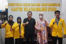 Mahasiswa Unkhair Ternate akhiri program magang di Kanwil Kemenkum Malut