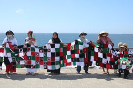 Dukung Palestina, ratusan orang buat rantai manusia di Cape Town