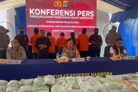 Pengungkapan kasus penyelundupan 60 kg sabu asal Malaysia di Sulteng