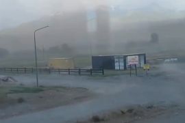 Angin kencang landa wilayah Patagonia di Argentina