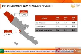 BPS: Inflasi Bengkulu sesuai target nasional meski ada kenaikan harga