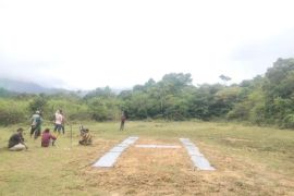 Warga Aceh Tengah buat helipad mandiri