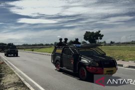 Polres Mimika masih siagakan personel di titik rawan gangguan kamtibmas