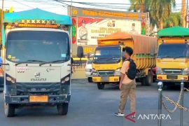 Polres Kotim amankan tiga truk bermuatan ulin ilegal