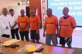 Polres Simalungun ungkap kasus pencurian tabung gas di empat toko kelontong