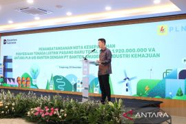 PLN dan PT Banten Anugerah Industri Kemajuan teken MoU penyediaan daya 1.920 MVA