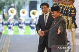 Prabowo terima Ketua MPR China Wang Huning di Istana Merdeka