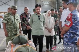 Wapres Gibran tinjau gudang logistik di Lanud Soewondo Medan