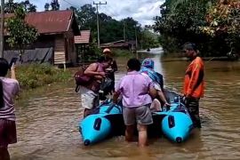 BPBD Kotim tinjau banjir, akses jalan sejumlah desa terputus