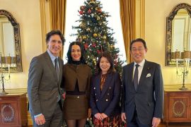 Katy Perry dampingi Justin Trudeau bertemu mantan PM Jepang