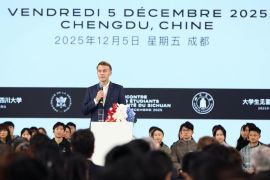 Macron tekankan kerja sama dalam pidato di Universitas Sichuan, China