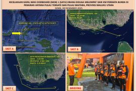 SAR cari seorang pria lompat dari kapal di perairan Ternate