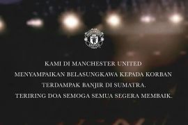 "Doa untuk Sumatra", Manchester United tunjukkan empati atas banjir di Indonesia