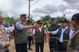 Menko PMK melakukan \"ground breaking\" hunian sementara bagi korban bencana Sumbar
