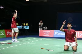 Ganda putra bulu tangkis Indonesia sumbang emas SEA Games 2025