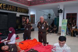 Sambut Natal 2025, Kejati Sumut gelar donor darah dan cek kesehatan gratis