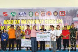 PT Maju Aneka Sawit sosialisasi bahaya karhutla dan berikan Reward MBA