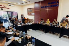 Polres Gorontalo Utara rakor pengamanan Natal dan Tahun Baru