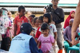 PalmCo mendampingi ratusan anak jalani trauma healing di Aceh Tamiang