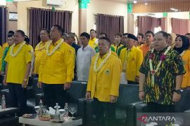 H. Sa'ban Effendi terpilih secara aklamasi pimpin DPD Golkar HST 2025-2030