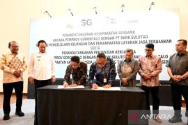 Pemprov Gorontalo kerjasama pemanfaatan layanan jasa perbankan