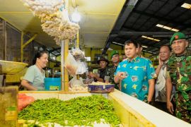 Wabup Adlin Tambunan cek harga bahan pokok di pasar Rampah